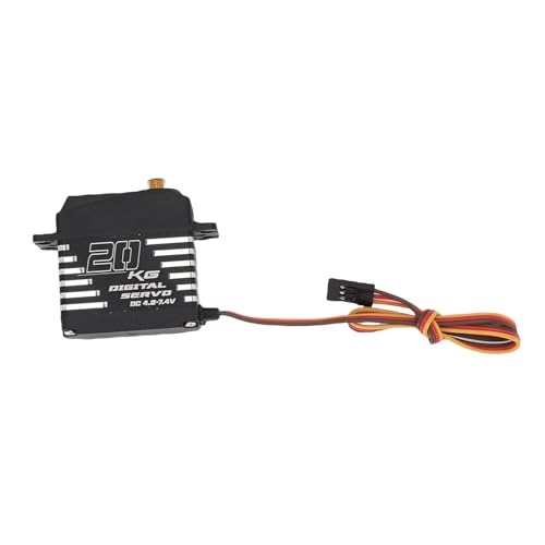 CHICIRIS Digitaler Servomotor, Breite Kompatibilität Kupferausrüstung Aluminiumlegierung Gehäuse 180 ° Kontrollwinkel für 1/8 1/10 /12 RC -Auto -LKW Crawlerbootroboter, Herausragende Leistung CHICIRIS Digitaler Servomotor, Breite Kompatibilität Kupferausrüstung Aluminiumlegierung Gehäuse 180 ° Kontrollwinkel für 1/8 1/10 /12 RC -Auto -LKW Crawlerbootroboter, Herausragende Leistung von CHICIRIS