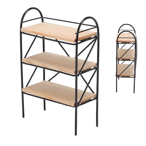 CHICIRIS Dollhouse -Bücherregal, Miniaturbuchregal mit Robustem Eisendesign, Ergänzung für 1:12 Dollhouse -Möbel, Ideales Dekoratives Regal für Miniaturen CHICIRIS Dollhouse -Bücherregal, Miniaturbuchregal mit Robustem Eisendesign, Ergänzung für 1:12 Dollhouse -Möbel, Ideales Dekoratives Regal für Miniaturen von CHICIRIS