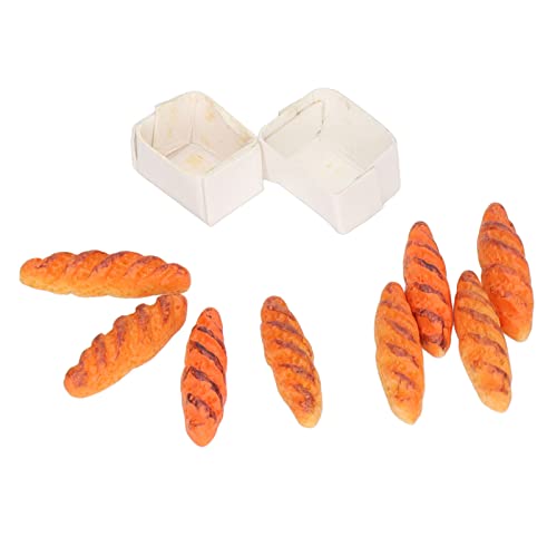 CHICIRIS Mini Dollhouse Miniaturbrot, Puppenhaus Lebensmittel Brotpuppenhaus Accessoires mit 10 Basen für Kindergeschenke, Hohe Simulation, Harzmaterial, Kleines Tragbares, Genügend Menge, CHICIRIS Mini Dollhouse Miniaturbrot, Puppenhaus Lebensmittel Brotpuppenhaus Accessoires mit 10 Basen für Kindergeschenke, Hohe Simulation, Harzmaterial, Kleines Tragbares, Genügend Menge, von CHICIRIS