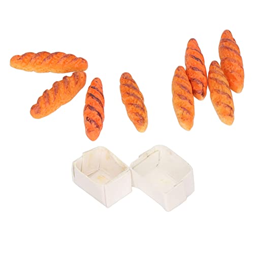 CHICIRIS Miniaturbrot, Tragbares Sicheres Harzmaterial 40 Prozent Mini -Puppenhaus Lebensmittel mit 10 Basen für Kindergeschenke, Kompakt und Bezaubernd CHICIRIS Miniaturbrot, Tragbares Sicheres Harzmaterial 40 Prozent Mini -Puppenhaus Lebensmittel mit 10 Basen für Kindergeschenke, Kompakt und Bezaubernd von CHICIRIS