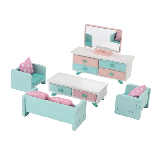 CHICIRIS Miniaturpuppenhausmöbel 35 Stück Puppenhaus Spielzeug -Bildungsspielzeug für Rollenspiele mit Premium Beech Wood Wohnzimmer Set CHICIRIS Miniaturpuppenhausmöbel 35 Stück Puppenhaus Spielzeug -Bildungsspielzeug für Rollenspiele mit Premium Beech Wood Wohnzimmer Set von CHICIRIS