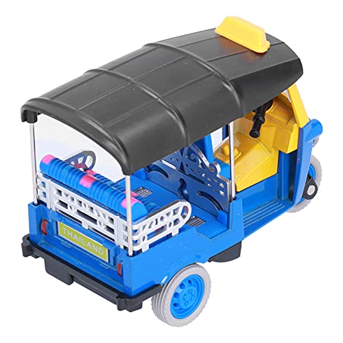 CHICIRIS Pull Back Thai Dreirad, Pull Back Thai Dreirad Simulation Legierung Tuk Tuk Automodell Spielzeug Fahrzeug Spielzeug Blau von CHICIRIS