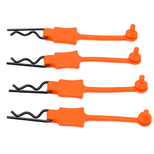 CHICIRIS RC Car Shell Clips Pins Ersatz RC Body Clips PinsRC Body Clips Pins für 1/1, Universal RC Car Teil RC Body Clips Pins Zur Befestigung von Kühlventilatoren (ORANGE) von CHICIRIS