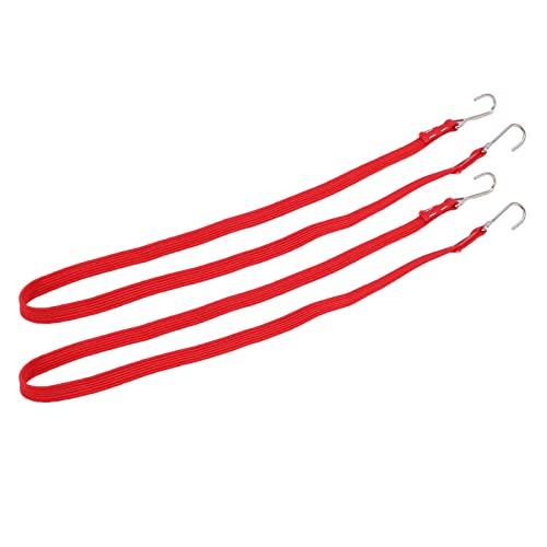 CHICIRIS RC-Spanngurte, RC-Bungee-Seile, RC-Dachträger-Bungee-Gurte, Nylon-RC-Bungee-Seile, RC-Gepäckgurte für Alle RC-Autos, Zubehör für Fahrzeugwaagen (Rot) von CHICIRIS