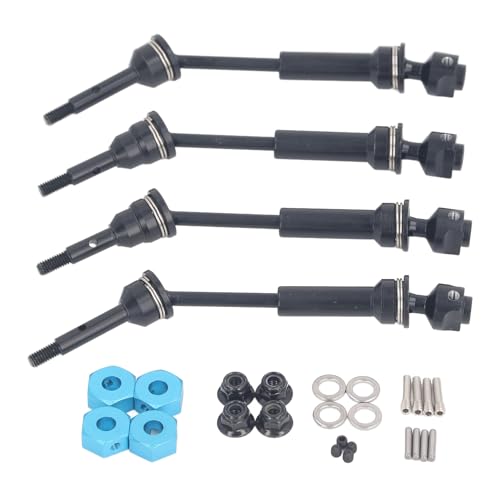 CHICIRIS Stahlantriebswelle, Vorne Hinten Universelle Achsen für 4x4 Rustler 1/10 RC -Auto, Glattere Fahrt, Höhere Belastungskapazität, Direkter Austausch, Effektives Upgrade, Ausgezeichneter Stahl CHICIRIS Stahlantriebswelle, Vorne Hinten Universelle Achsen für 4x4 Rustler 1/10 RC -Auto, Glattere Fahrt, Höhere Belastungskapazität, Direkter Austausch, Effektives Upgrade, Ausgezeichneter Stahl von CHICIRIS