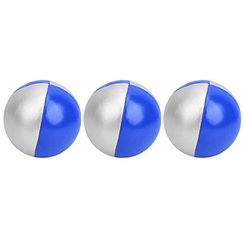 CHICIRIS Tragbarer Jonglier -Startball für Innensportarten, 3 Lichtstücke für Freizeitunterhaltung, Tränenresistent (blau/Silber) von CHICIRIS