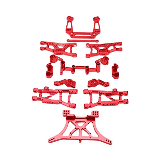 CHICIRIS Update -Zubehör für das RC -Slash -Automobil - Aluminiumlegierungmaterial - CNC -Mechanisierte für Präzision - Geeignet für Slash 1/10 RC -Auto Geeignet (Rot) von CHICIRIS