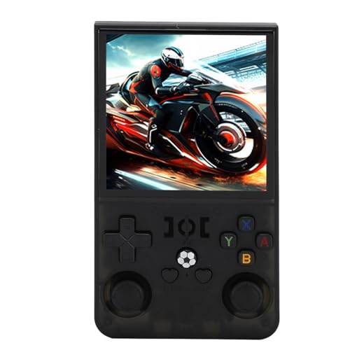 Handheld Game Console Retro, 720x720 4 Zoll IPS Bildschirm 4000mah Wiederaufladbare, Tragbare Retro -Gaming -Konsole für Linux (128GB) von CHICIRIS