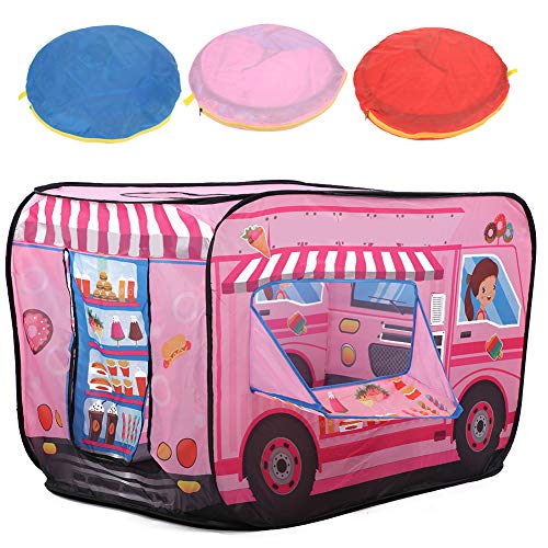 Tragbares Eiswagen-Kinderzelt, Eiswagen-Polizisten-Bus-Kinderzelt, Faltbares Feuerlöschwagen-Spielspielhaus (Eiswagen) von CHICIRIS