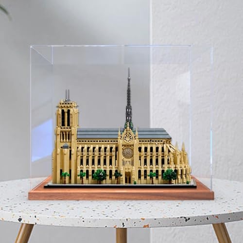 Acryl Display Box, Modellbausatz Kompatibel mit Lego 21061 Notre Dame de Paris, Klare Acrylbox zum Ausstellen von Puppen, staubdichte Displaybox (nur Box) (Stil 1) von CHIFENMS