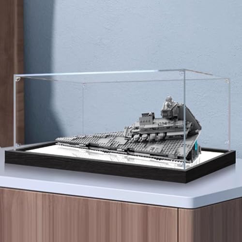 Acryl Display Clear Collector's Box, kompatibel mit Lego 75394 Star Annihilator Baustein Modell Staub Aufbewahrungsbox Display Box (nur Box) (2 mm Spiegel) von CHIFENMS