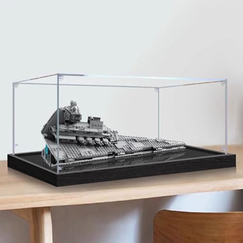 Acryl Display Clear Sammlerbox, kompatibel mit Lego 75394 Star Annihilator Baustein Modell Staub Aufbewahrungsbox Display Box (nur Box) (2mm) von CHIFENMS