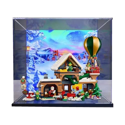 Acryl-Displaybox, kompatibel mit Lego 10339 Weihnachtsmann-Postamt-Modellbausatz, Sammlerstück-Geschenkbox, Organizer (nur Box) von CHIFENMS