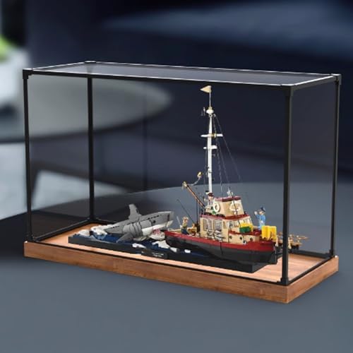 Acryl-Displaybox, kompatibel mit Lego 21350 Jaws Killer Whale Ship Kit, Sammlerstück, Geschenk-Displaybox, Organizer (nur Box) (Stil 2) von CHIFENMS