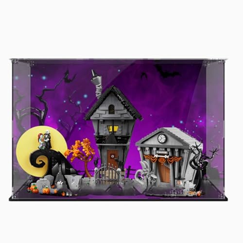 Acryl-Displaybox, kompatibel mit Lego 21351 Heiligabend Scare Kits, klare Boxen zum Präsentieren von Sammlerstücken, staubdichte Displayboxen (nur Box) von CHIFENMS