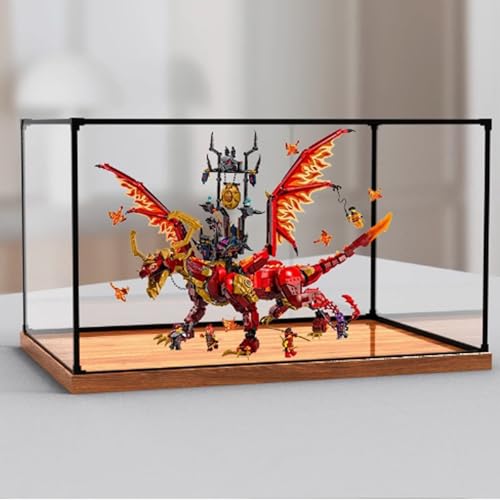 Acryl-Displaybox, kompatibel mit Lego 71822 Mighty Source DragonModel Kit, Sammlerstück-Geschenk-Displaybox, Organizer (nur Box (Stil 1) von CHIFENMS