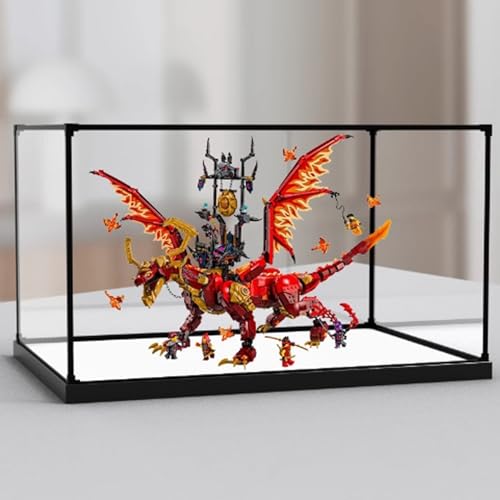 Acryl-Displaybox, kompatibel mit Lego 71822 Mighty Source DragonModel Kit, Sammlerstück-Geschenk-Displaybox, Organizer (nur Box (Stil 2) von CHIFENMS