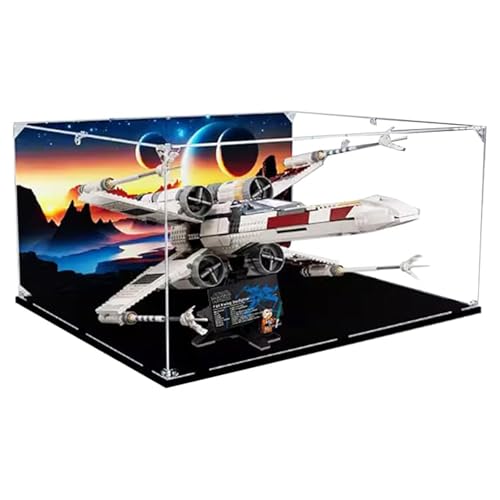 Acryl-Displaybox, kompatibel mit Lego 75355 X-Wing Starfighter Kit, Sammlerstück, Geschenkbox, Organizer (nur Box) von CHIFENMS