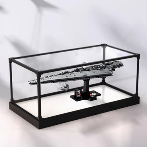 Acryl-Displaybox, kompatibel mit Lego 75356 Jagdpanther Kits, transparente Boxen zum Präsentieren von Sammlerstücken, staubdichte Displayboxen (nur Box) (Stil 1) von CHIFENMS