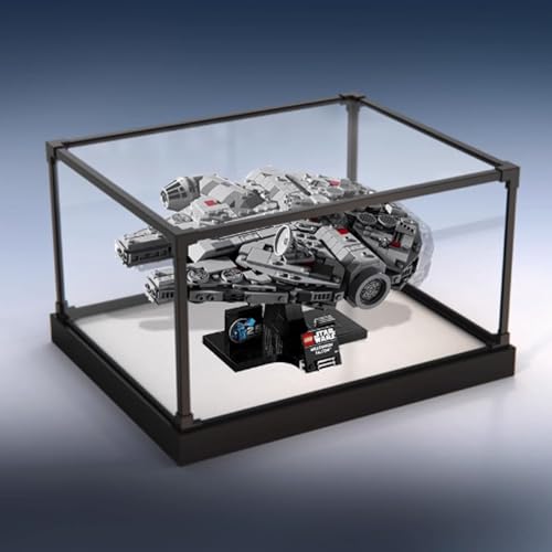 Acryl-Displaybox, kompatibel mit Lego 75375 Millennium Falcon Kits, transparente Boxen zum Präsentieren von Sammlerstücken, staubdichte Displayboxen (nur Box) (Stil A) von CHIFENMS