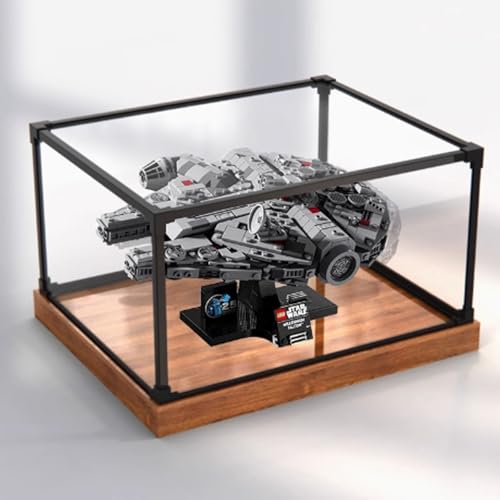 Acryl-Displaybox, kompatibel mit Lego 75375 Millennium Falcon Kits, transparente Boxen zum Präsentieren von Sammlerstücken, staubdichte Displayboxen (nur Box) (Stil B) von CHIFENMS