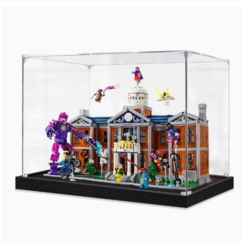 Acryl-Displaybox, kompatibel mit Lego 76294X-Men: X-Mansion Modellbausätze, transparente Boxen zum Präsentieren von Sammlerstücken, staubdichte Displayboxen (nur Box) (2 mm) von CHIFENMS