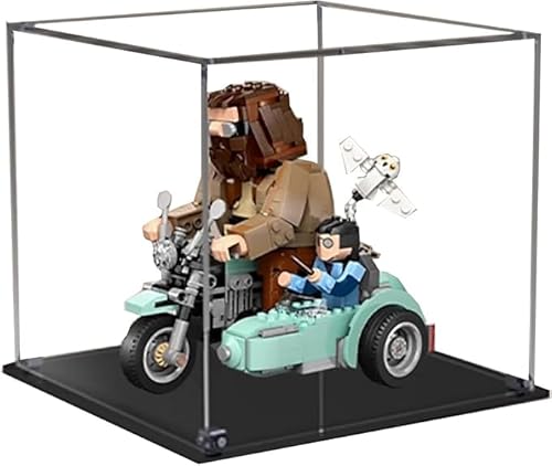 Acryl-Displaybox, kompatibel mit Lego 76443 Motorrad-Tour-Kit, Sammlerstück-Geschenk-Displaybox, Organizer (nur Box) (transparent) von CHIFENMS