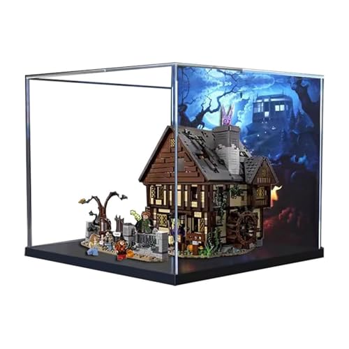 Acryl-Displaybox, kompatibel mit Lego21341 Magic House Kits, transparente Boxen zum Präsentieren von Sammlerstücken, staubdichte Displayboxen (nur Box) von CHIFENMS