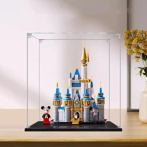 Transparente Acryl-Displaybox, kompatibel mit Lego 40478 Schlossmodell, staubdichte Präsentationsgeschenke, schützen Dekorationen, Sammlerstücke, Aufbewahrungs-Organizer (nur Box) (2 mm) von CHIFENMS