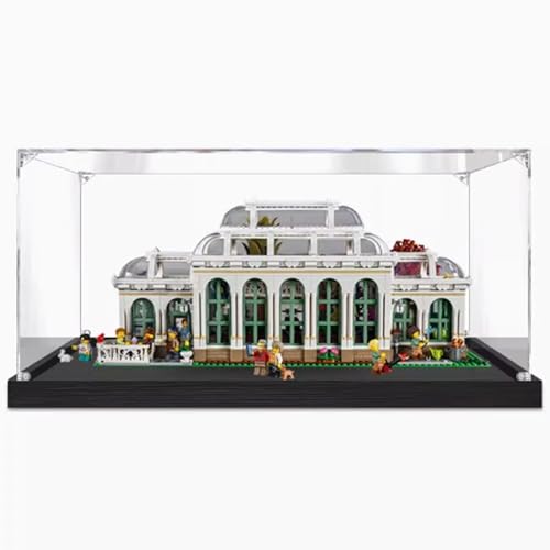 Transparente Acryl-Vitrine für Lego 21353 Botanical Gardens Schaukasten, Baustein-Sammlerstücke, transparent, staubdicht, Vitrine, Aufbewahrungsbox, Ständer für (nur Gehäuse) (2 mm) von CHIFENMS