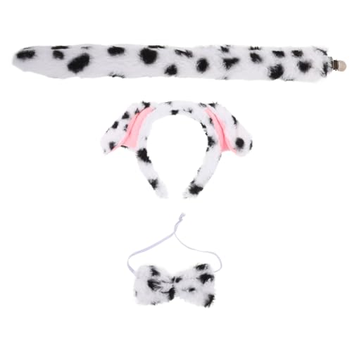 CHILDWEET 1 Satz Stirnband- -set Hundekostüm Für Tier-cosplay-accessoire Party-hundekostüm Ohrabdeckung Für Die Hundepflege Welpenohren Und Hunde-outfits Rassen Plüsch von CHILDWEET