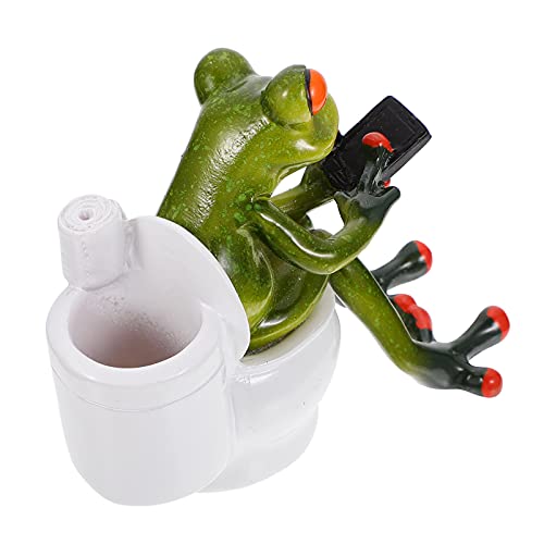 CHILDWEET 1stk Toilettenstifthalter Aus Kunstharz Neon Fisch Frösche Bolzen Figuren Frosch Federmäppchen Süß Statue Büroklammer-stifthalter Solar- Tank Besonders Aquarium Naturharz von CHILDWEET