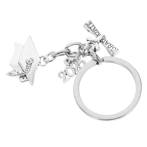 CHILDWEET 2025 Schlüsselanhänger Für Die Abschlusssaison Für Die Abschlussfeier Abschluss-souvenirs Grad Cap Keychain Abschlusshut Schlüsselanhänger Zinklegierung Silver von CHILDWEET