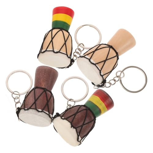 CHILDWEET Instrumente für Erwachsene Holztrommel Schlüsselanhänger Musikinstrumente Handtrommel Schlüsselanhänger Party Favor Dekorativ von CHILDWEET