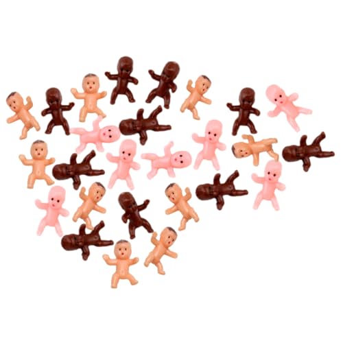 CHILDWEET Stoffpuppe Baby Mini Babys 60st Mini-babypuppe Für Kinderspielzeug Plastikspielzeug Kinderknallzeug Geschenkidee Kuchendekoration Babymodelle Aus Plastik Mini-plastikbabys Mini- -Modelle von CHILDWEET