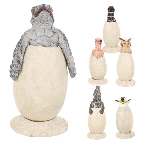 CHILDWEET 6st Brutei-modell Dinosaurier-ei- Pinguin-ei- Dinosaurier-modellspielzeug Kleinkindspielzeug Tierisches Eierspielzeug Schlüpfende Tiere Ei-modelle Tiermodell Harz von CHILDWEET