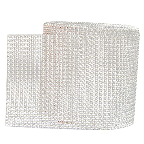 CHILDWEET Bling Strass Mesh Band 1 Rolle Dekoband Mit Glitzerdiamanten Für Kreative Hochzeitsdeko Ideal Für Hochzeitstorten Tischdekoration Und Festlichkeiten Vielseitig Einsetzbar Für von CHILDWEET