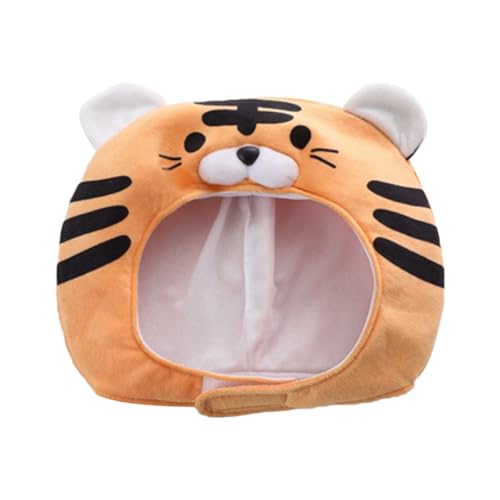 CHILDWEET Plüsch Tiger Kopfbedeckung Hut Husky Cosplay Requisiten Für Erwachsene Jungen Und Mädchen Party Leistung von CHILDWEET