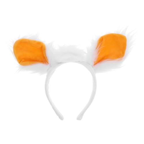 CHILDWEET Schafohren-stirnband Bandana Hase Ohren Hase Lamm Stirnbänder Cosplay-hase Ohr Kostüme Ziegenhörner Stirnbänder Ziegenhorn Lamm Stirnband Schafkostüm Für Erwachsene Weiß Plüsch von CHILDWEET