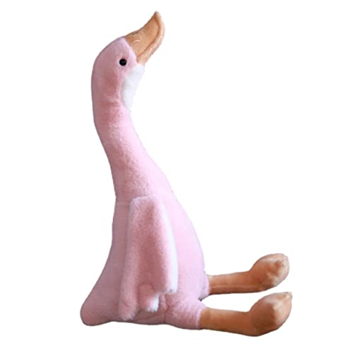 CHILDWEET Schwan Plüschtier Kuscheltier tierische bescherung Kinderzimmer Dekoration Plush Toy plushible snugible Kuscheltiere für Mädchen gefüllter Schwan Plüsch PP Baumwolle Rosa von CHILDWEET