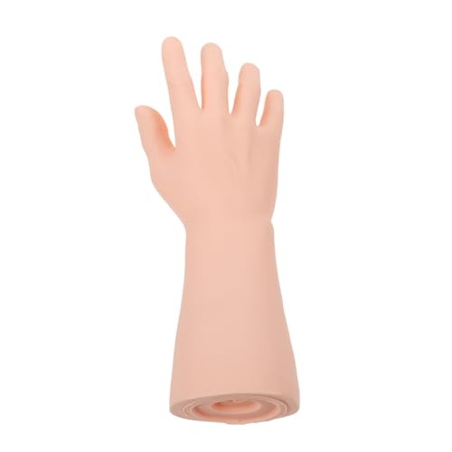 CHILDWEET Simuliertes Männliches Handmodell Anzeige Schaufensterpuppenständer Hand Schaufensterpuppe Ringhalter Für Schmuck Handschaufensterpuppe Für Ringpräsentation Mannequin Beige Vinyl von CHILDWEET