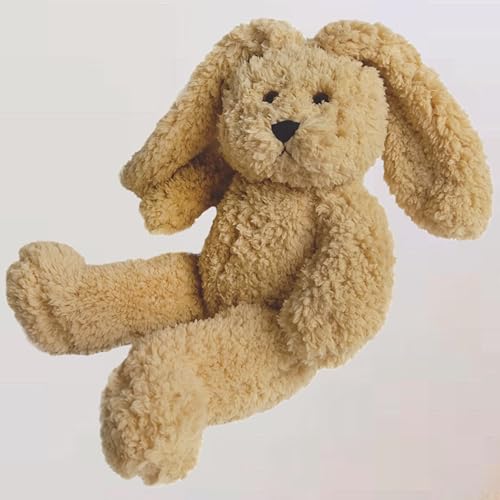 CHINOCO Plüschtier Hase Schlappohren weich flauschig Stofftier Kuscheltier Schmusetier Kinder Spielzeug Geschenk Bauernhofstier Haustier L40cm von CHINOCO