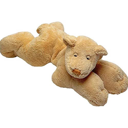 CHINOCO Teddybär liegend schlafend groß weich Plüschtier XL Bär Stofftier Schmusetier Kuscheltier Kinder Baby Spielzeug Geschenk XL28cm von CHINOCO