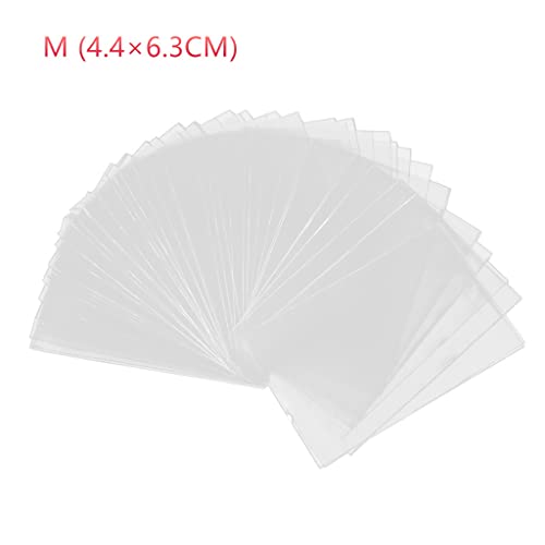 CHIZISX 100 Pcs Schutzhülsenkartenschutz Transparente Karten Sammlerhalter Tarotkartenhülsen PVC Trading Card Sleeves von CHIZISX