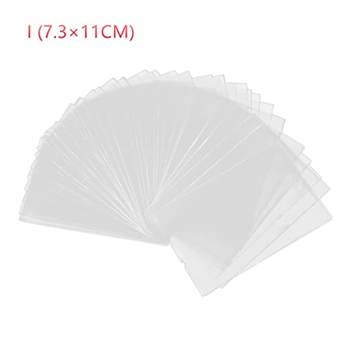 CHIZISX 100 Pcs Schutzhülsenkartenschutz Transparente Karten Sammlerhalter Tarotkartenhülsen PVC Trading Card Sleeves von CHIZISX