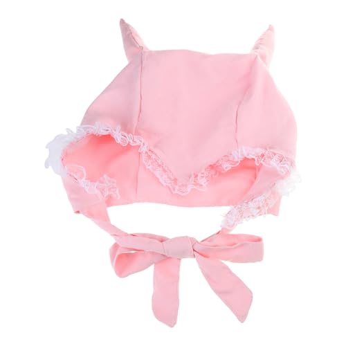 CHIZISX Beanies, Cosplay-Kostüm, lustiger Spitzenhut für Maskerade, Party, Verkleidung, Damen, Motorhaube, Halloween-Zubehör CHIZISX Beanies, Cosplay-Kostüm, lustiger Spitzenhut für Maskerade, Party, Verkleidung, Damen, Motorhaube, Halloween-Zubehör von CHIZISX