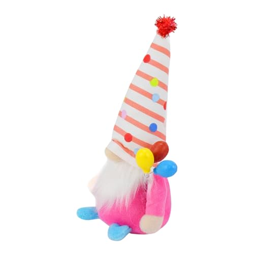 CHIZISX Bunte Gnomes Puppenfigur Mit Luftballons Schwedische Tomtes Elfen Plüsch Figur Spielzeug Für Geburtstagsfeierdekoration von CHIZISX