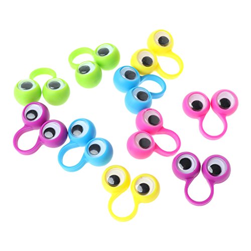 CHIZISX Interaktive Fingerpuppenpuppe Farbenfrohe Spiele Augen Für Kinder Handpuppen Party Aktivitätszentrum Community Game ACCS 10pcs von CHIZISX