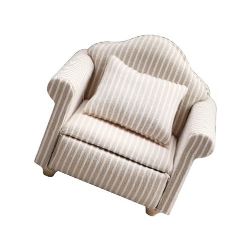 CHIZISX Ländliche Puppenhausmöbel Einzelner Sofa Sessel Mit Holzrahmen Polster Sicher Für Kinder Kreative Aktivität Kind Sicheres Miniatursofa CHIZISX Ländliche Puppenhausmöbel Einzelner Sofa Sessel Mit Holzrahmen Polster Sicher Für Kinder Kreative Aktivität Kind Sicheres Miniatursofa von CHIZISX