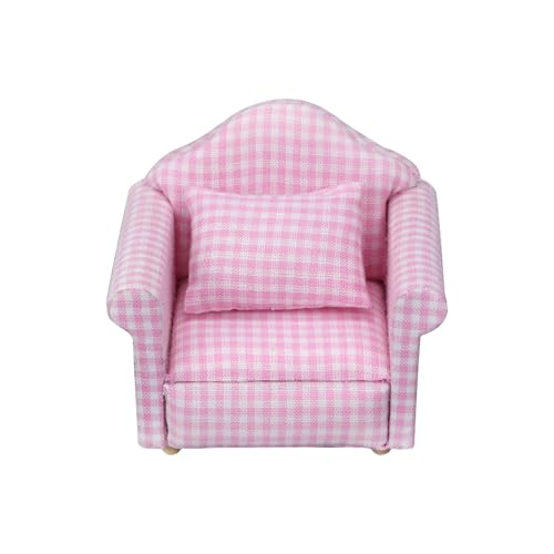 CHIZISX Ländliche Puppenhausmöbel Einzelner Sofa Sessel Mit Holzrahmen Polster Sicher Für Kinder Kreative Aktivität Kind Sicheres Miniatursofa CHIZISX Ländliche Puppenhausmöbel Einzelner Sofa Sessel Mit Holzrahmen Polster Sicher Für Kinder Kreative Aktivität Kind Sicheres Miniatursofa von CHIZISX